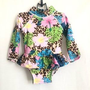 Flapdoodles long sleeve swim suit